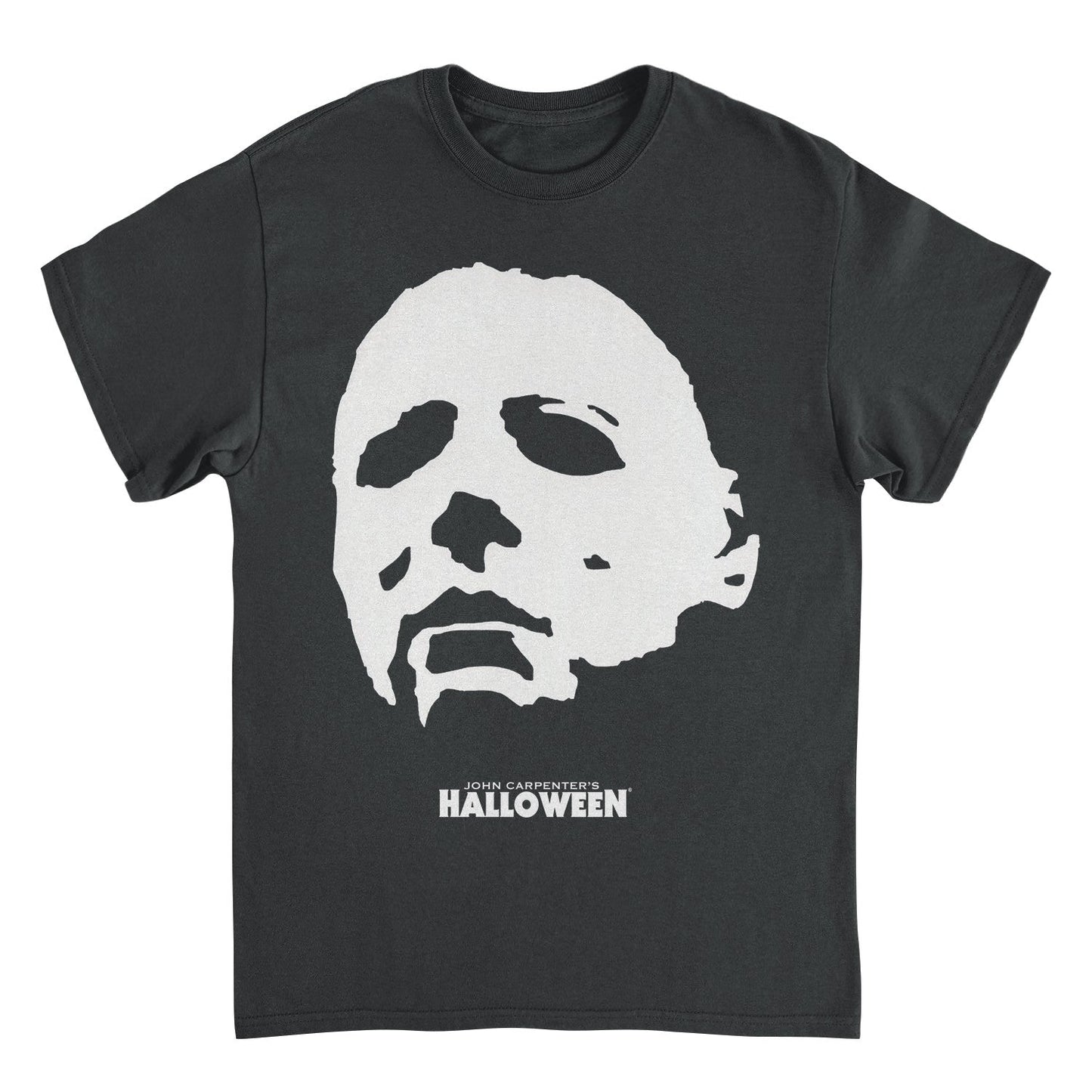 Halloween Michael Myers Mask Angle Black Mens T Shirt