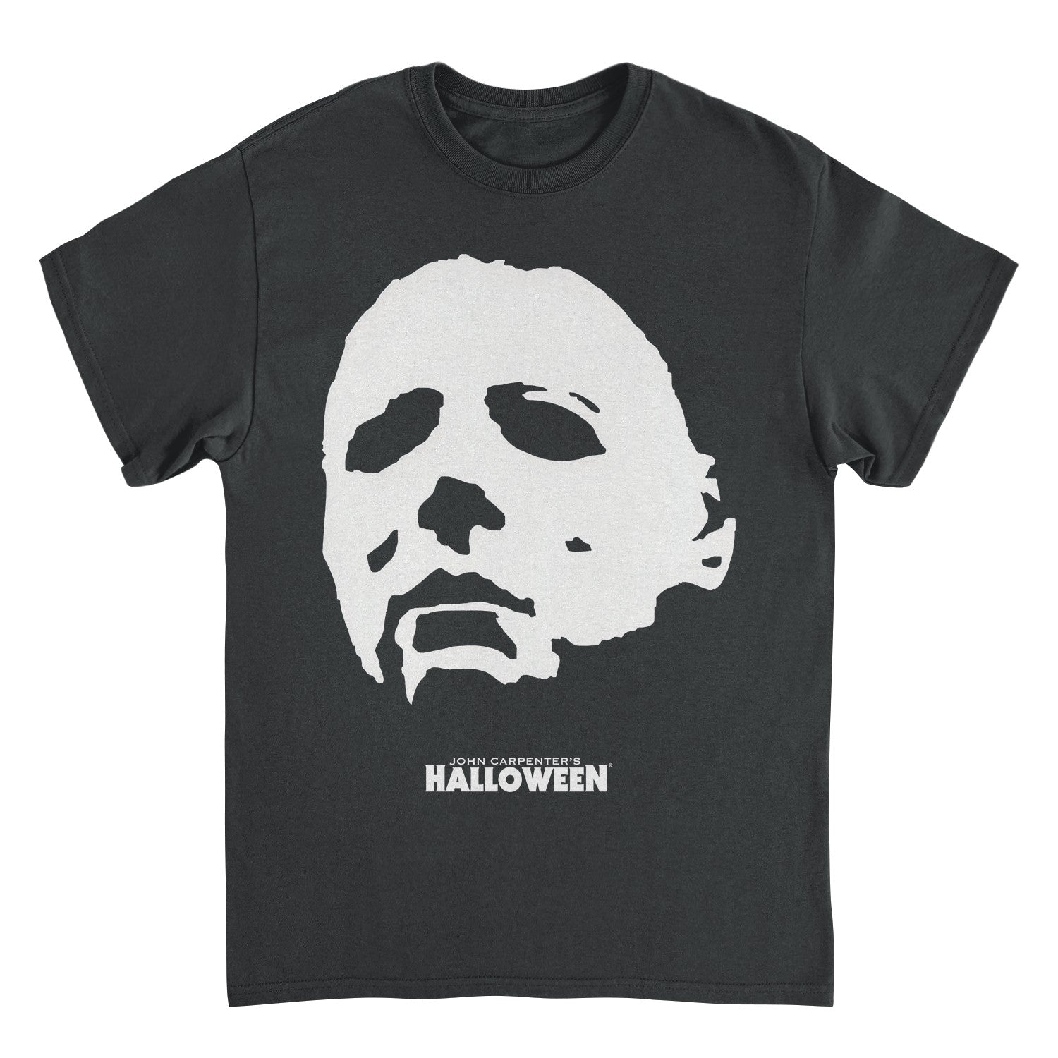 Halloween Michael Myers Mask Angle Black Mens T Shirt
