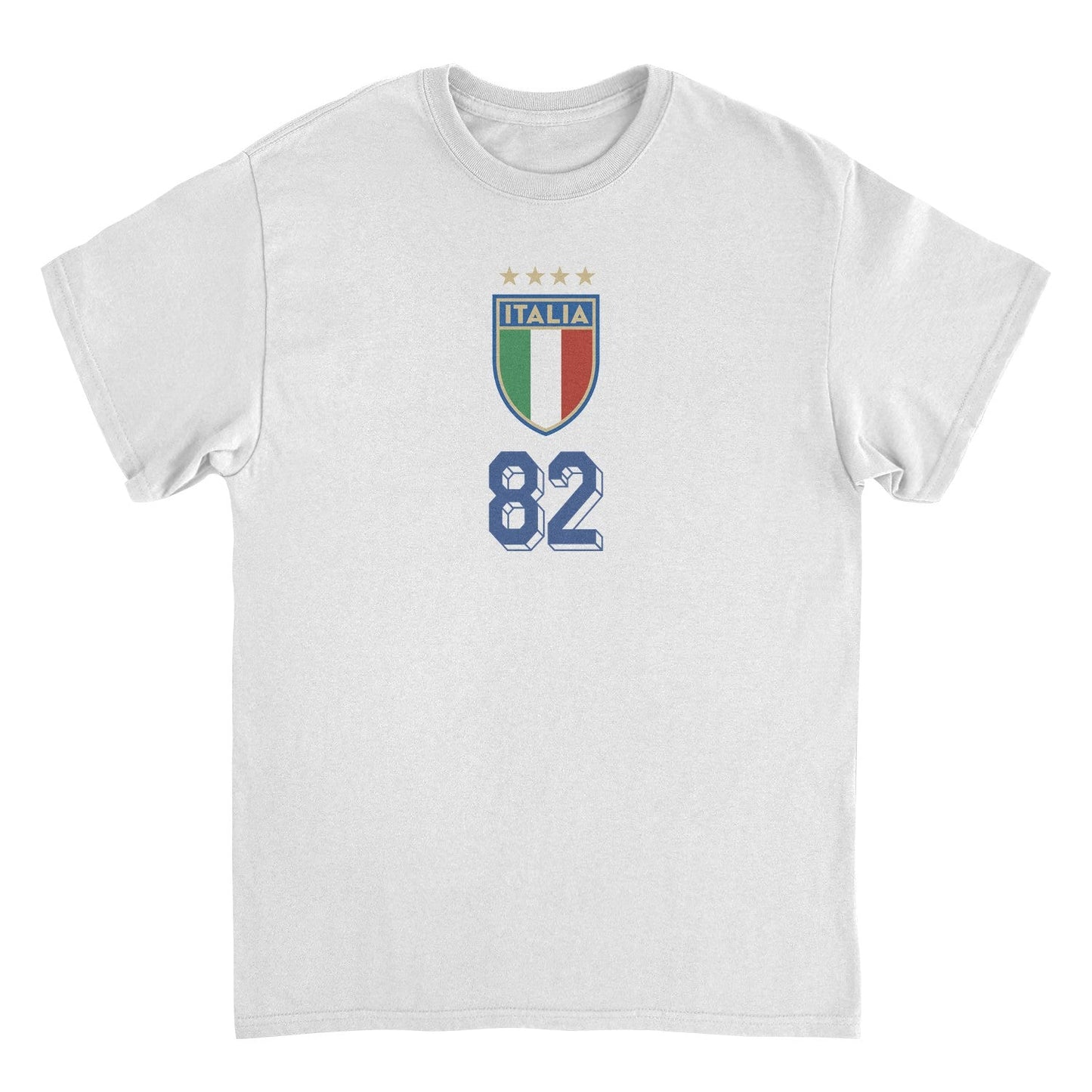 Toffs Retro Soccer Futbol Italia Logo Mens T Shirt White