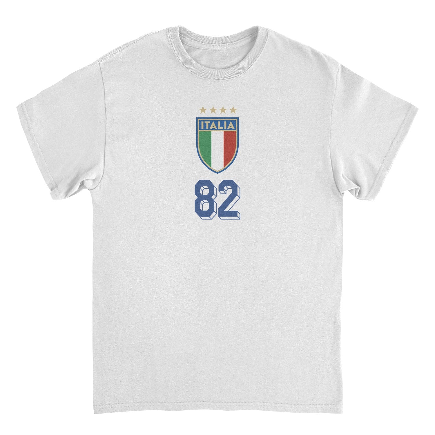 Toffs Retro Soccer Futbol Italia Logo Mens T Shirt White