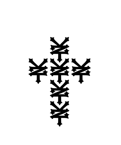 Zoo York Old School New York Cross Mens T Shirt Black