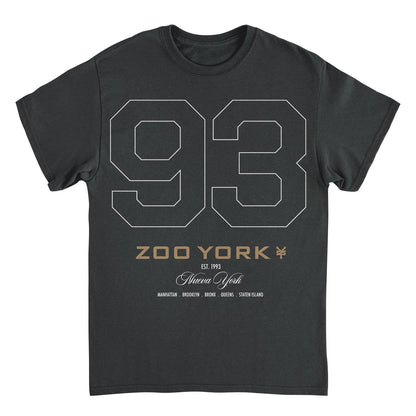 Zoo York 93 Athletic Style Nueva York Logo Mens T Shirt Black