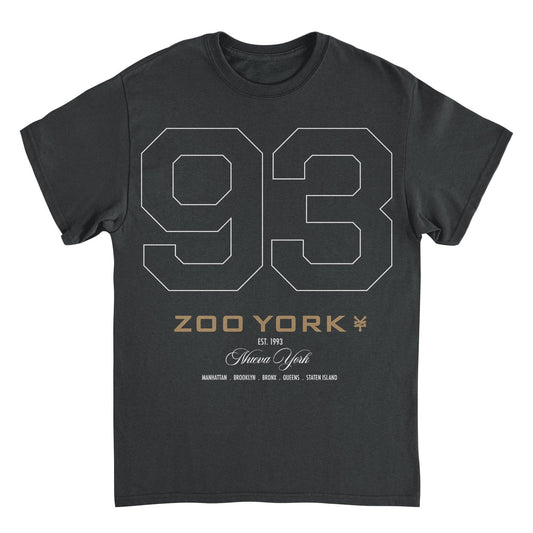 Zoo York 93 Athletic Style Nueva York Logo Mens T Shirt Black
