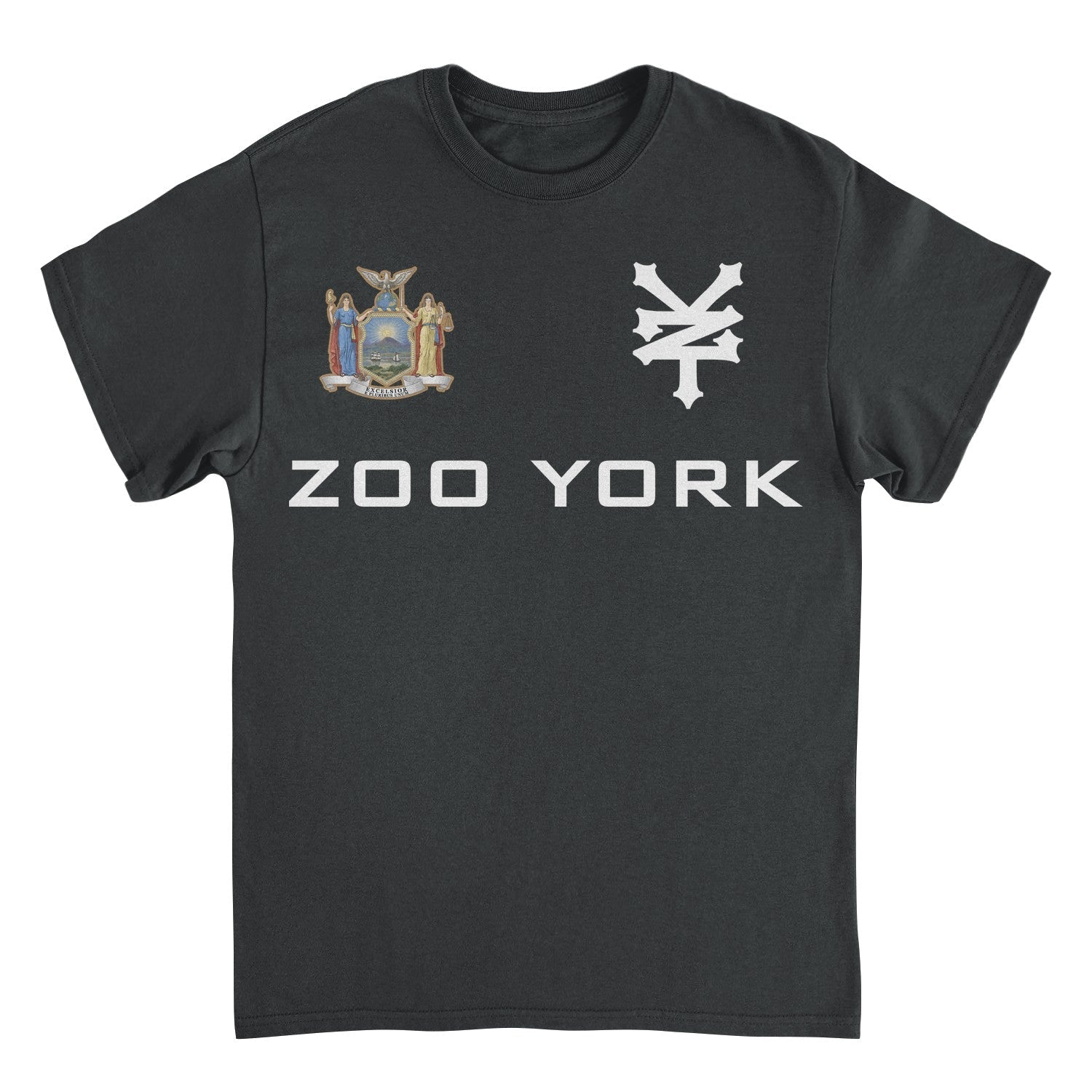 Zoo York Excelsior Classic Patch Logo Mens T Shirt Black