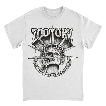 Zoo York True East No Liberty Skull Mens T Shirt White