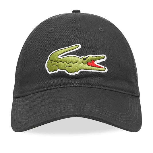 Lacoste Men's Classic Large Croc Logo Cap with Leather Strap Hat