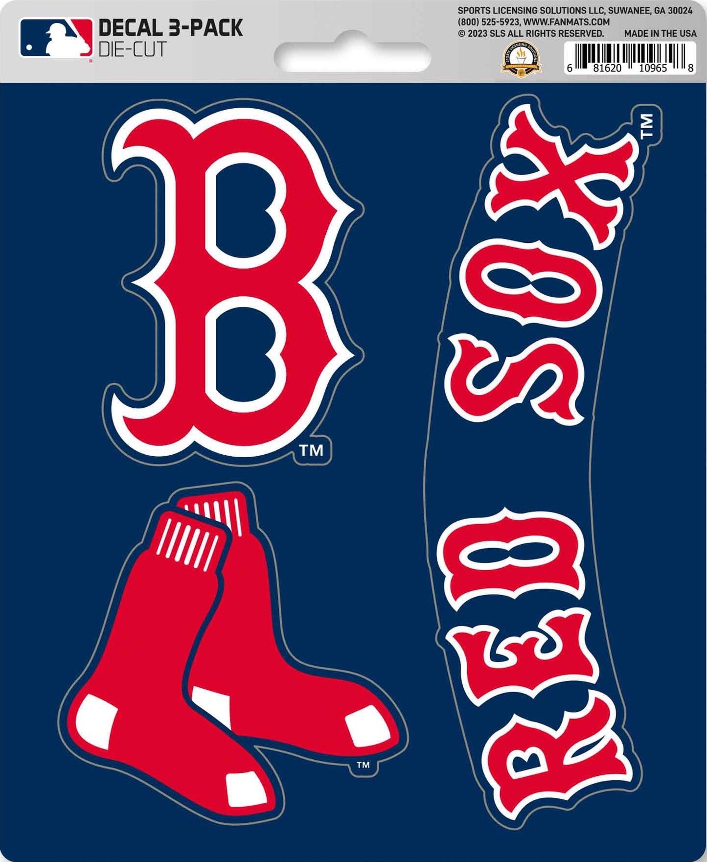 MLB Official Team Sticker Mats - Set of 3 Stickers