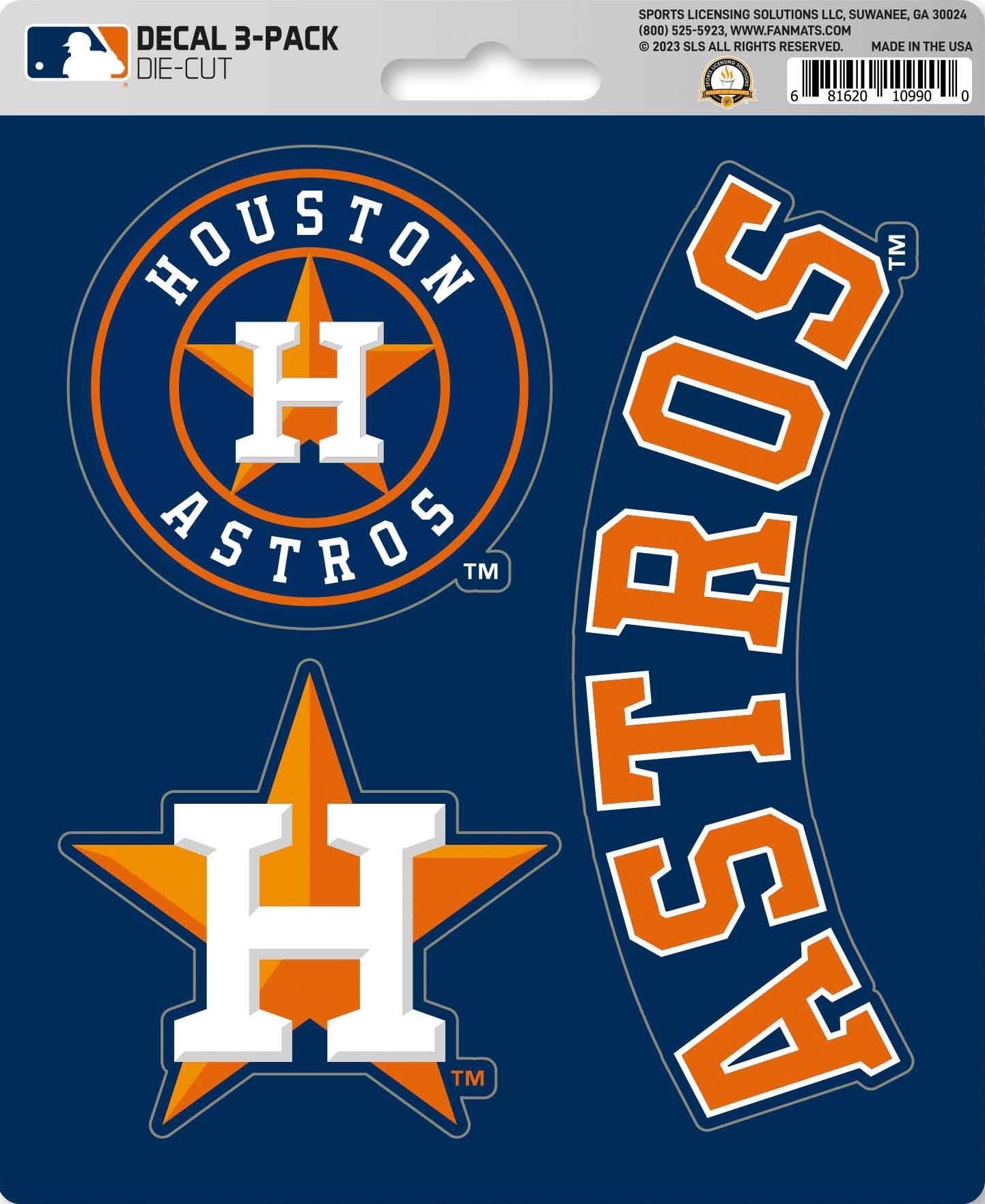 MLB Official Team Sticker Mats - Set of 3 Stickers