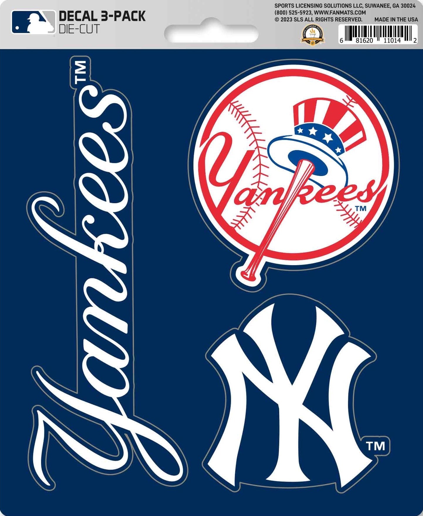 MLB Official Team Sticker Mats - Set of 3 Stickers