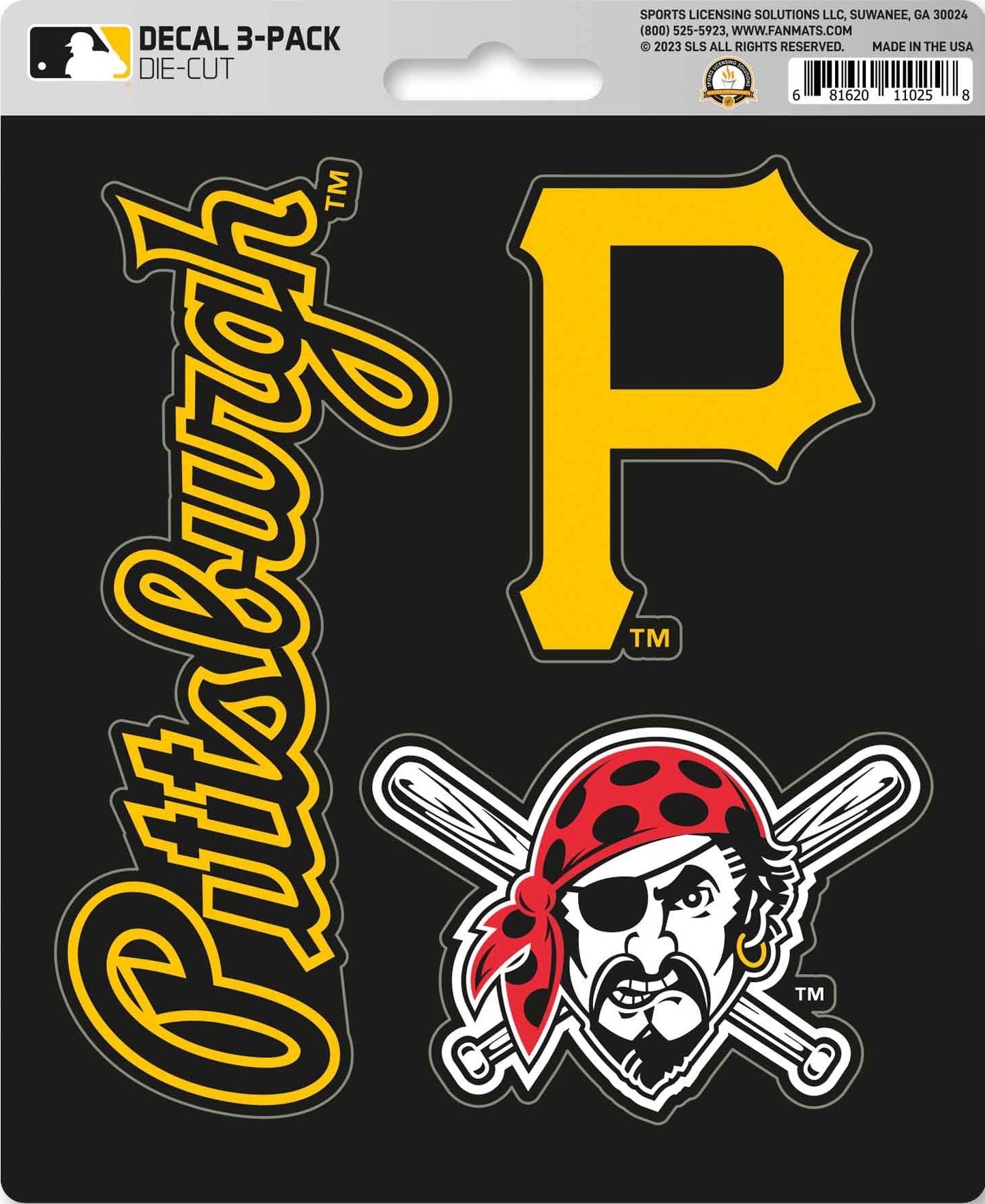MLB Official Team Sticker Mats - Set of 3 Stickers