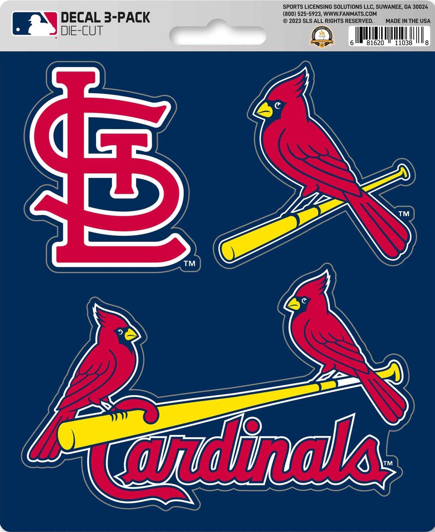MLB Official Team Sticker Mats - Set of 3 Stickers