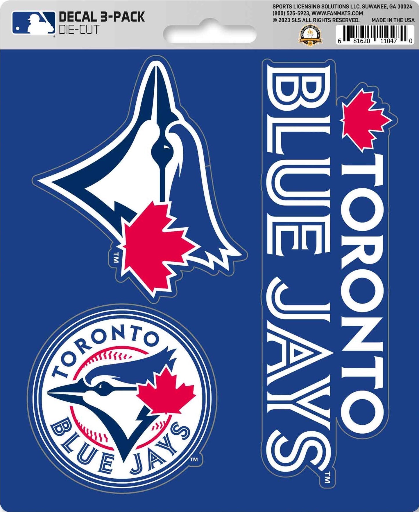 MLB Official Team Sticker Mats - Set of 3 Stickers