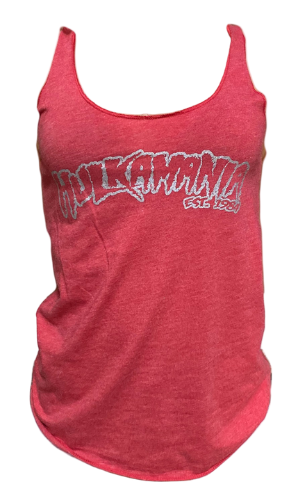 Hulk Hogan Hulkamania Est. 1984 Outline Womens Tank Top Shirt Red