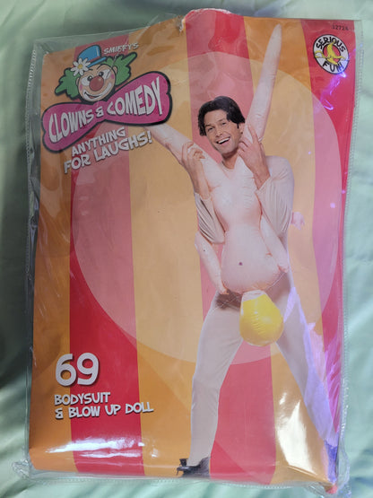 69 Bodysuit and Blow-up Doll Humorous Adult Standard