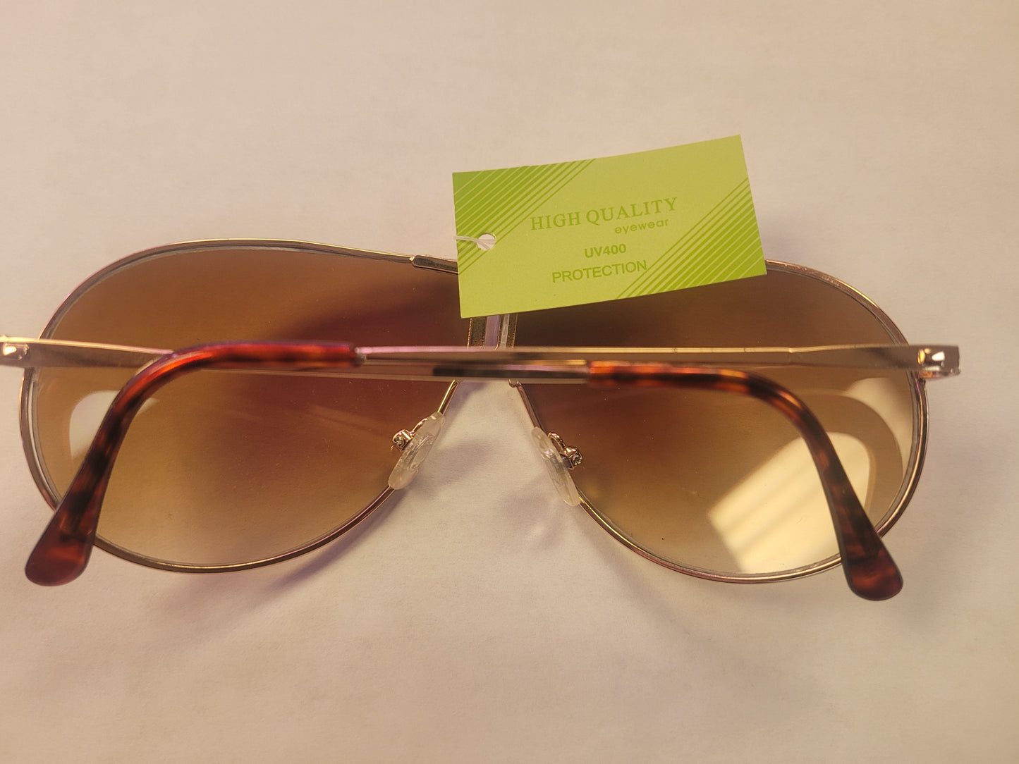 Aviator 80's Sunglasses with Gold Frame