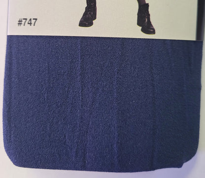 Opaque Navy Blue Tights Women's