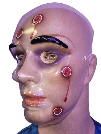 Plastic Wounded Face Bloody Masks