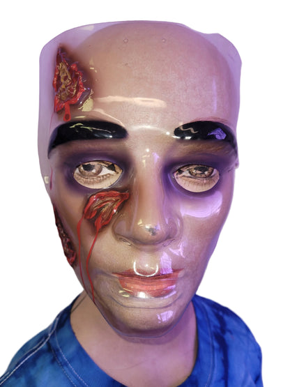 Plastic Wounded Face Bloody Masks