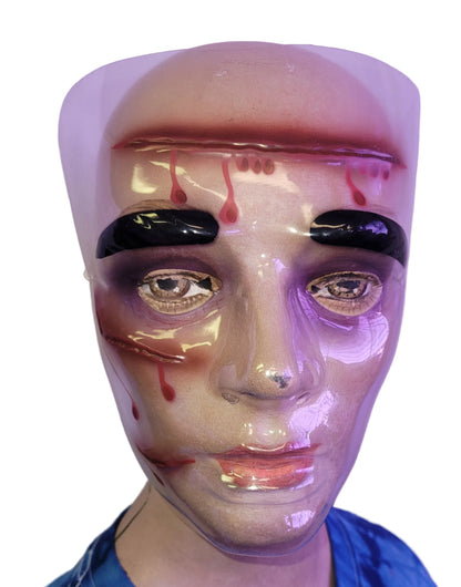 Plastic Wounded Face Bloody Masks