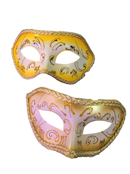 Star Power Fancy Masquerade Half Mask, One Size