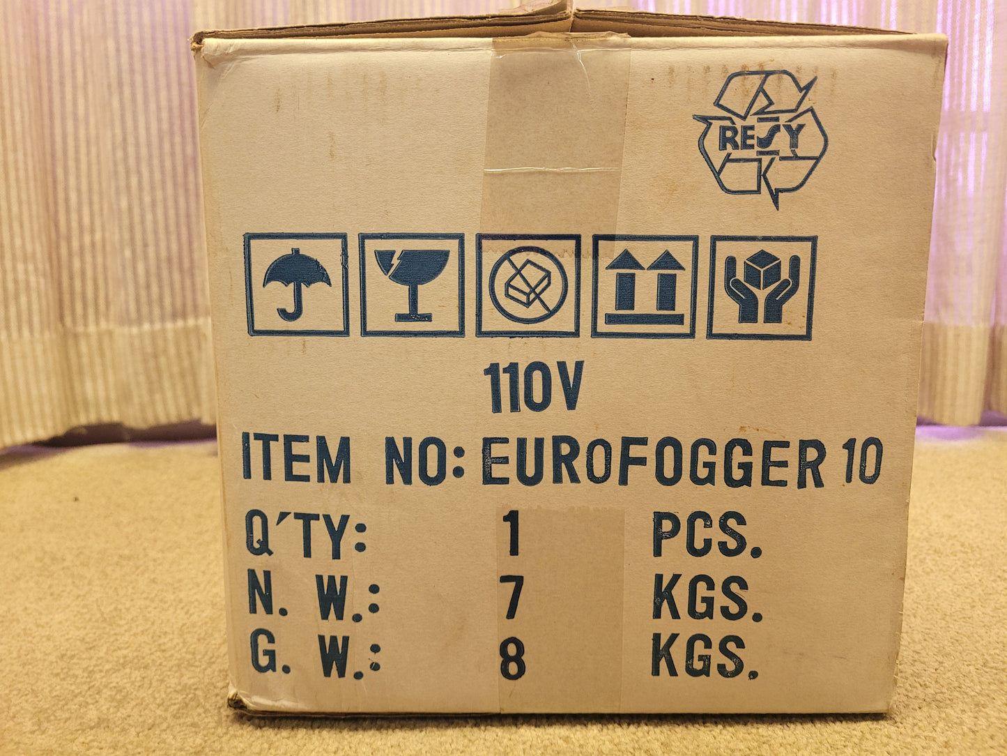 Eurofogger 10 High Power Portable Fog Generator Machine by TPR 120V