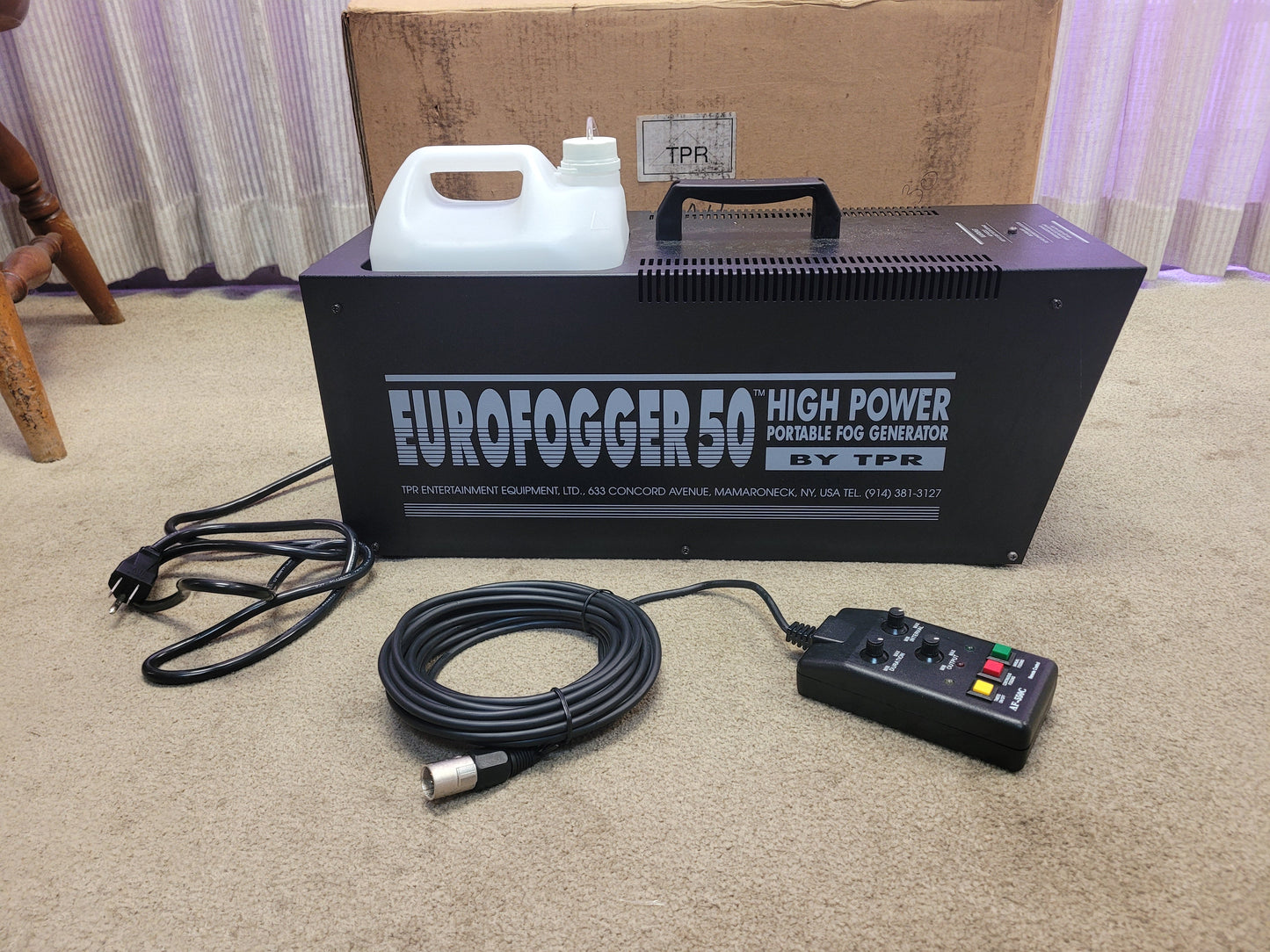 Eurofogger 50 High Power Portable Fog Generator Machine by TPR 120V
