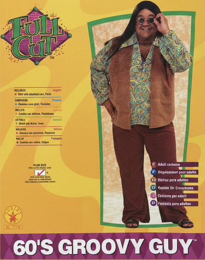 60's Groovy Guy Men's Plus Size Costume