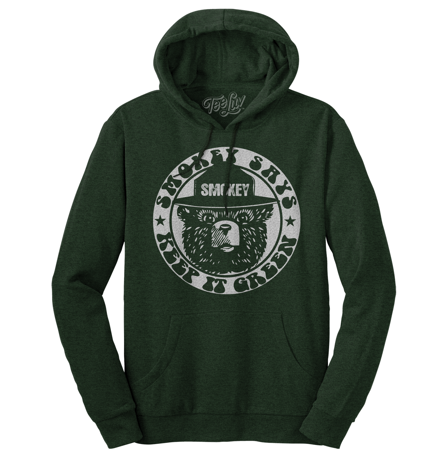 Smokey "Keep it Green" Pullover Hooded Sweatshirt Hoodie Green