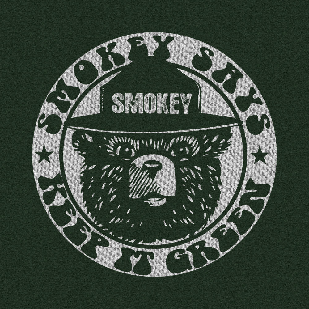 Smokey "Keep it Green" Pullover Hooded Sweatshirt Hoodie Green