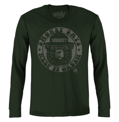 Smokey "Keep It Green" Long Sleeve Shirt Green