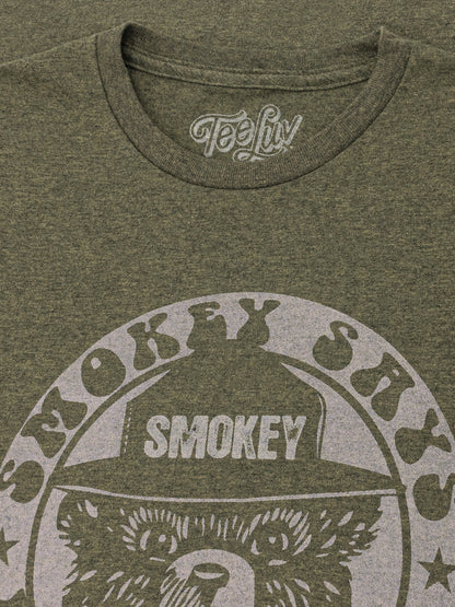 Smokey Bear Keep it Green Logo Mens T Shirt Green
