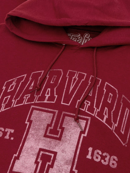Harvard Athletic Department Pullover Hooded Sweashirt Hoodie Crimson