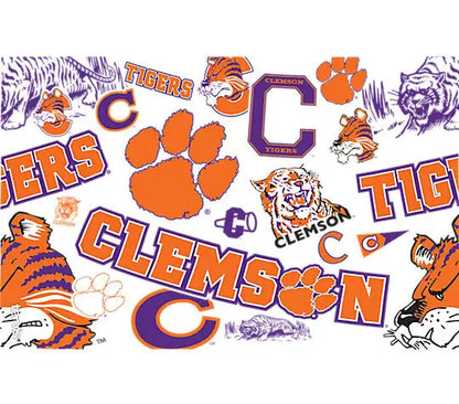 Clemson Tigers - All Over Plastic Tumbler