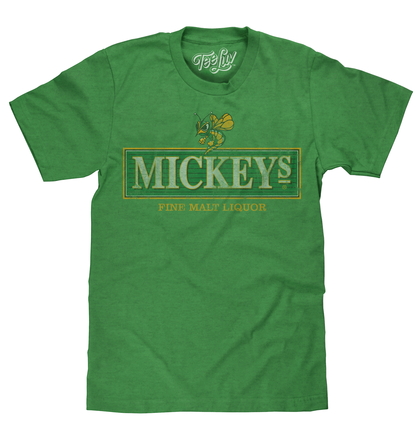 Mickey's Malt Liquor Logo Mens T Shirt Green