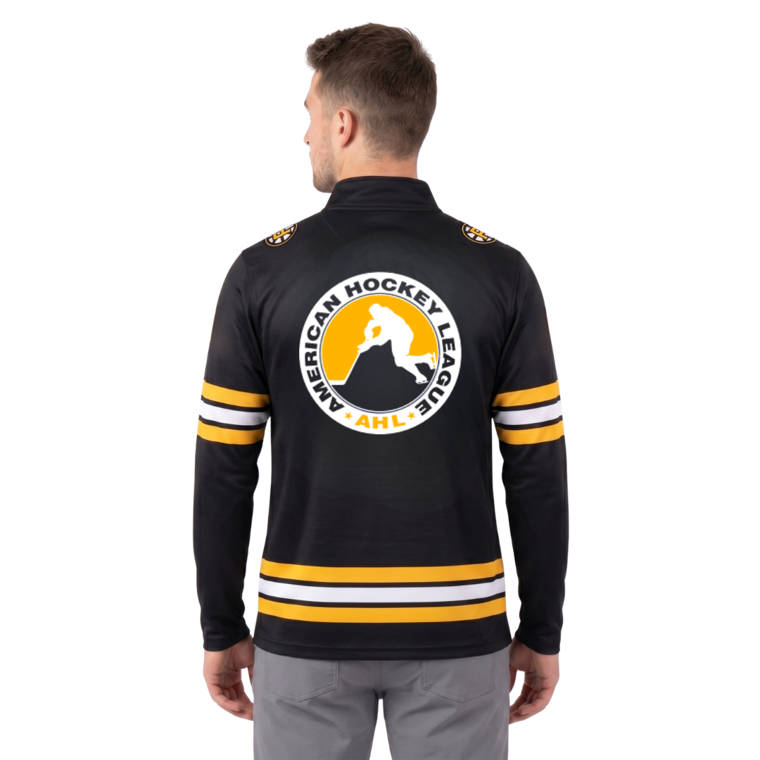 Providence Bruins AHL Licensed Replica Performance 1/4 Zip Longsleeve Jersey Shirt