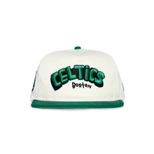 Boston Celtics NBA B2SS x New Era Snapback Hat White Green