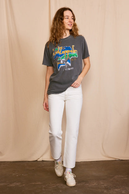 Led Zeppelin U.S Tour 1977 Tee Womens T Shirt Vintage Black