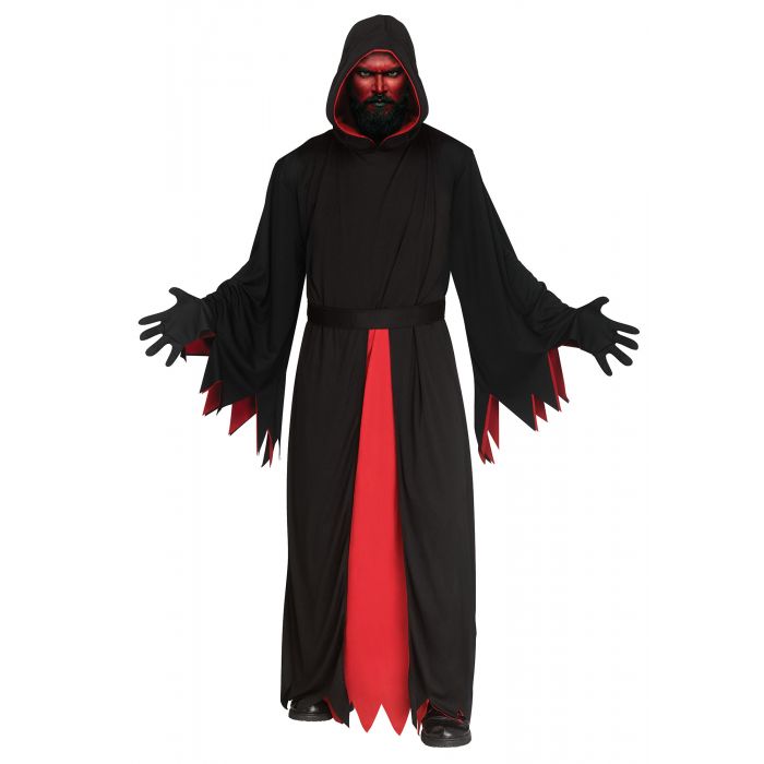 Reaper Black and Red Adult Robe Costume
