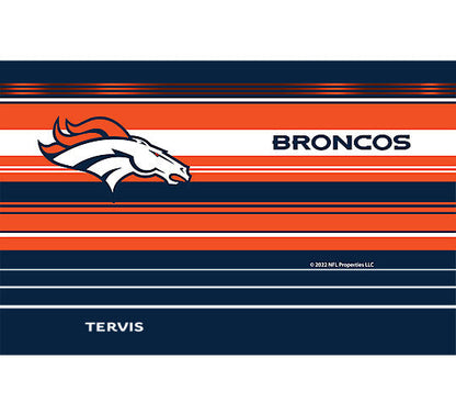 Denver Broncos - NFL Hype Stripes Stainless Steel Tumbler