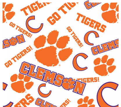 Clemson Tigers - All Over Plastic Tumbler