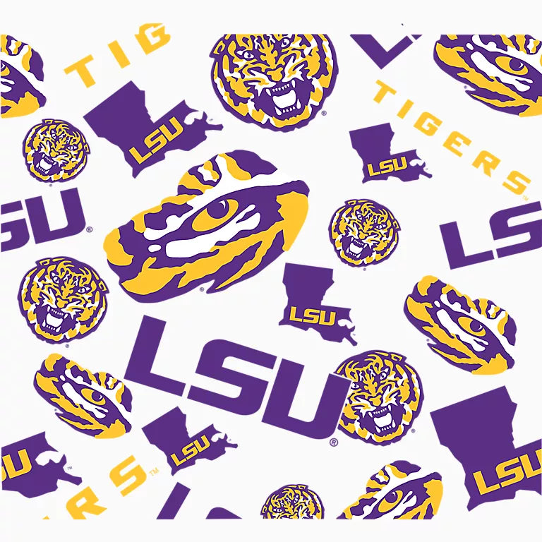LSU Tigers - All Over Wrap Plastic Tumbler
