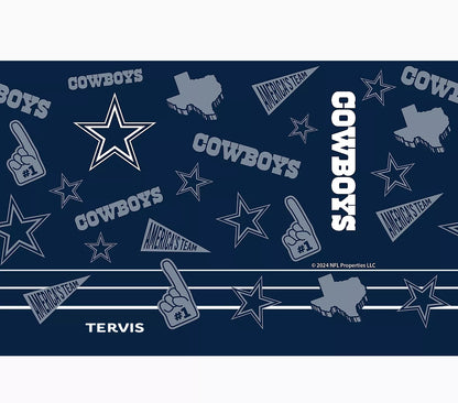 Dallas Cowboys - NFL Swag Stainless Steel Tumbler With Slider Lid