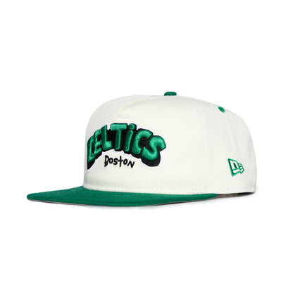 Boston Celtics NBA B2SS x New Era Snapback Hat White Green