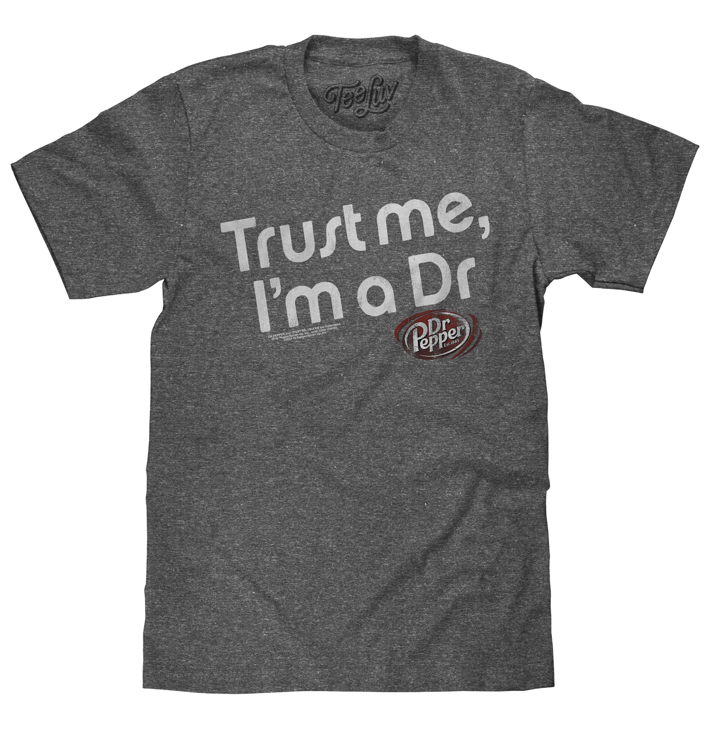 Dr Pepper Trust Me I'm a Dr Mens T Shirt Red