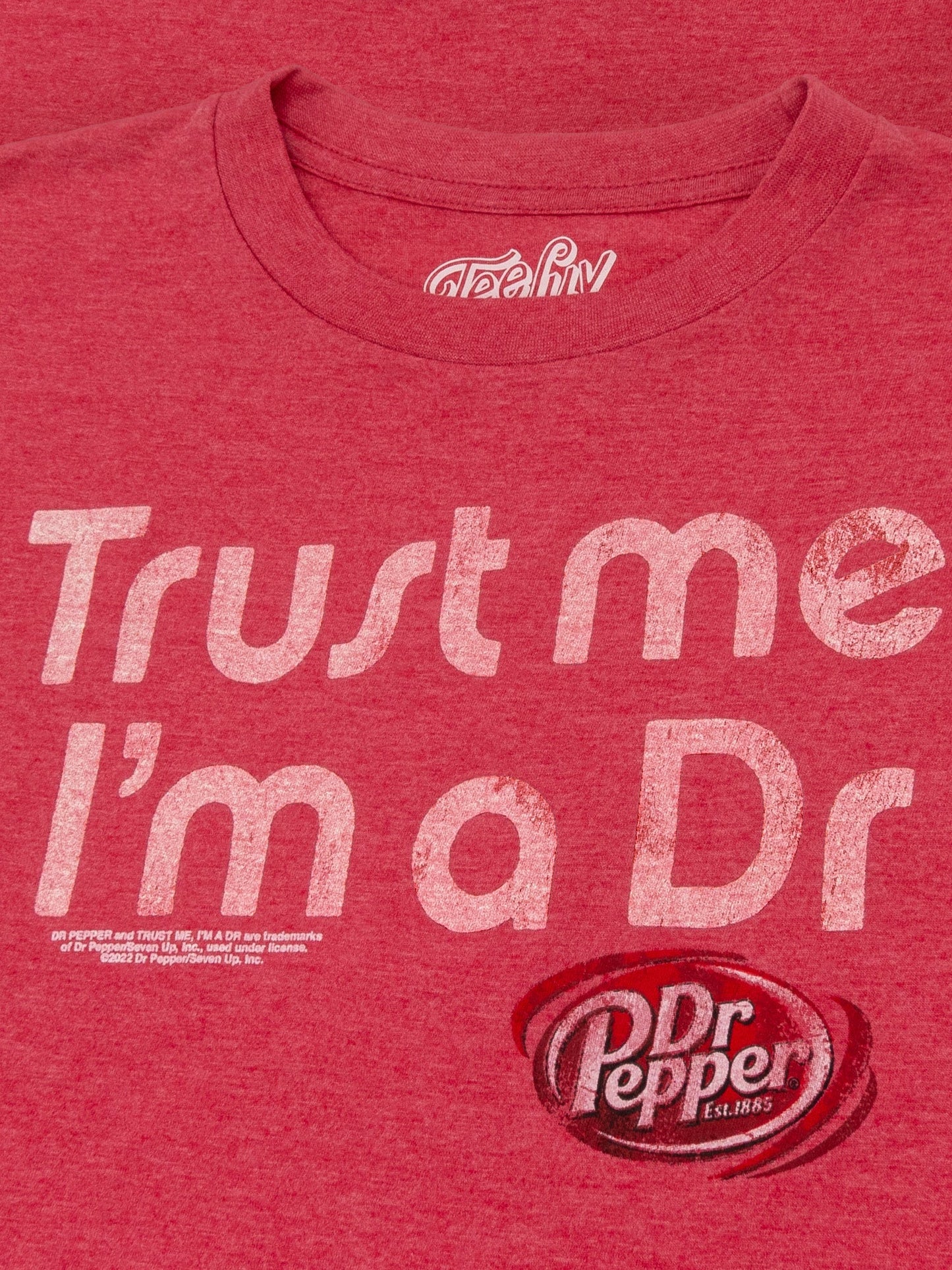 Dr Pepper Trust Me I'm a Dr Mens T Shirt Red