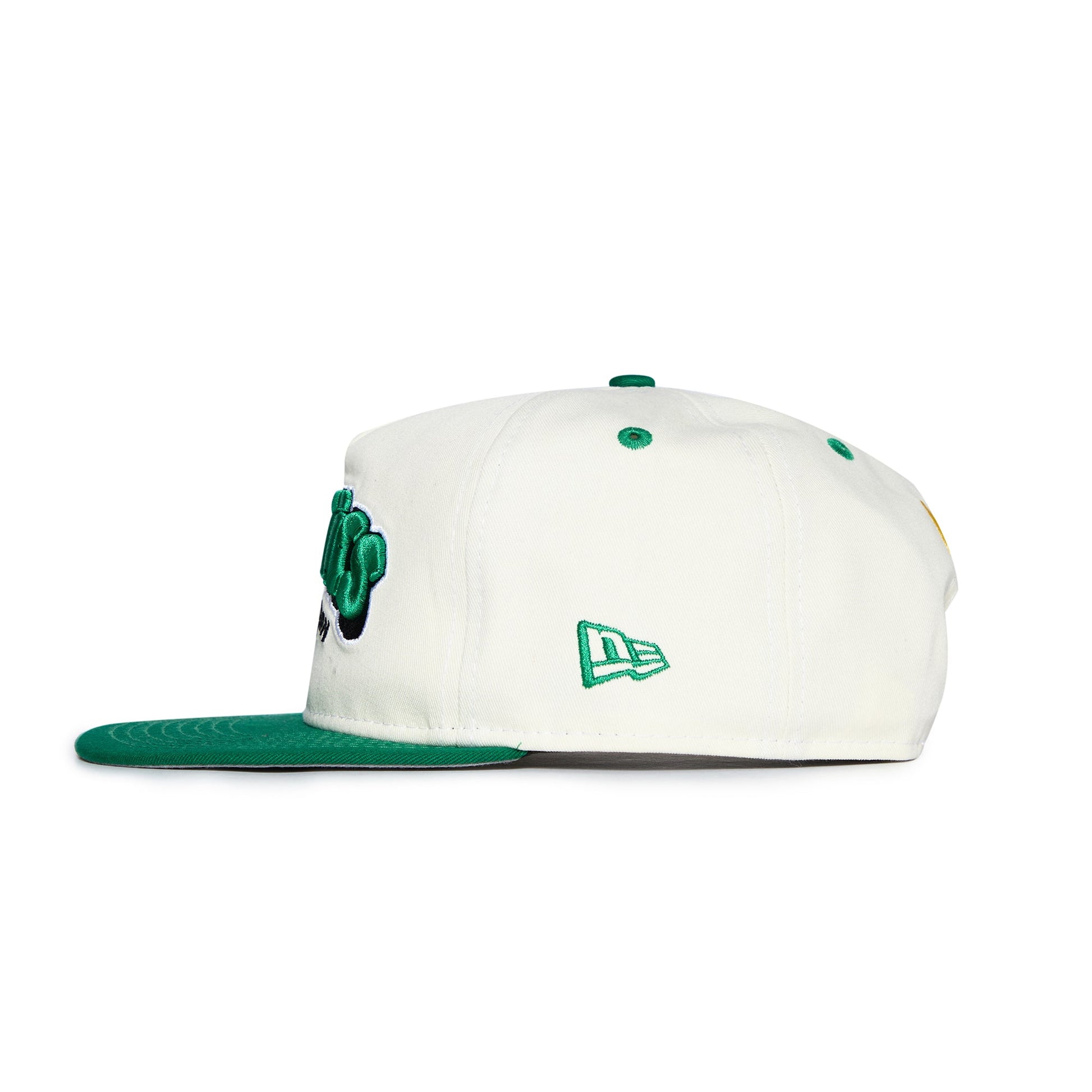 Boston Celtics NBA B2SS x New Era Snapback Hat White Green
