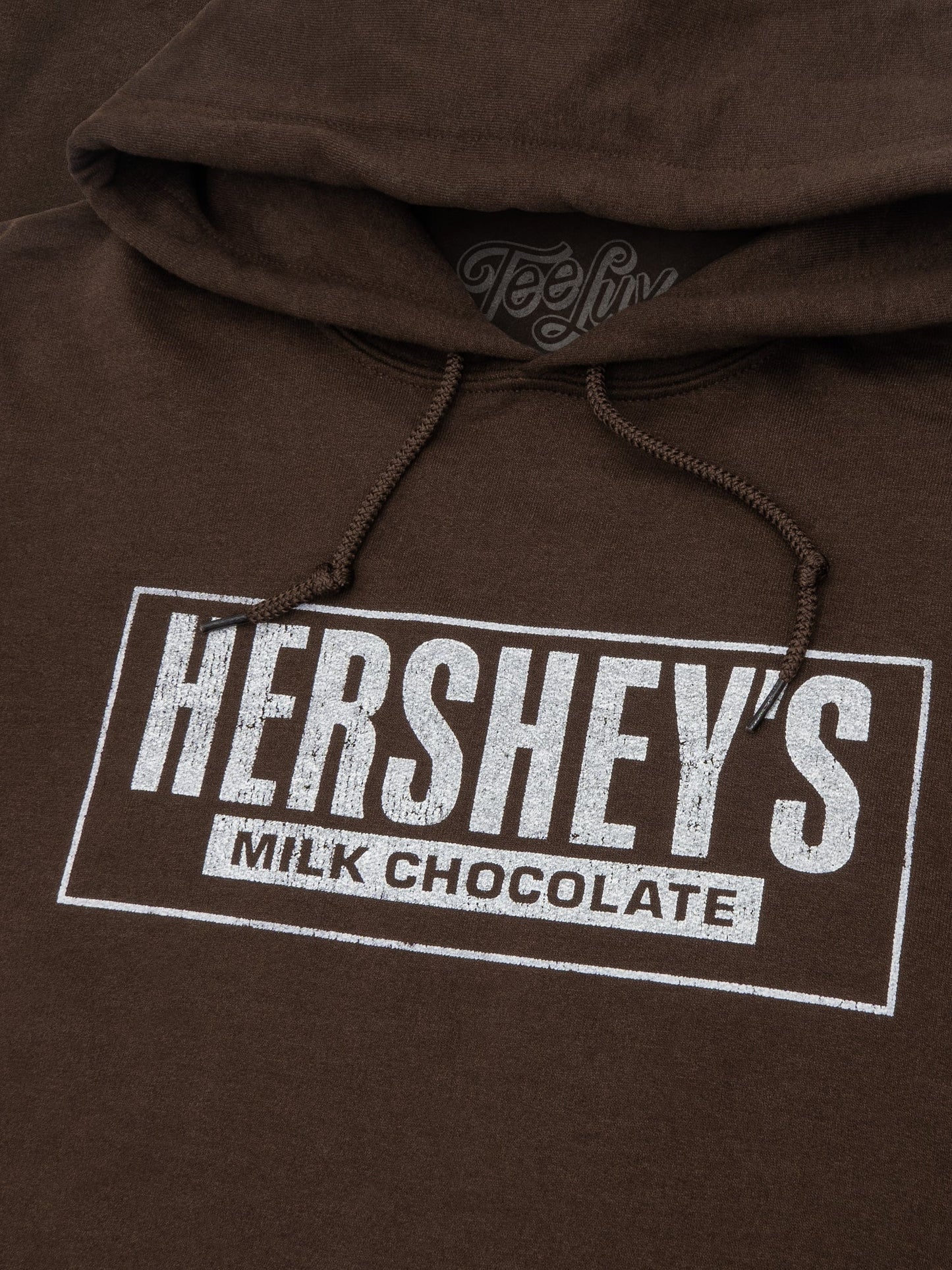 Hershey's Milk Chocolate Pullover Hooded Sweatshirt Hoodie Brown
