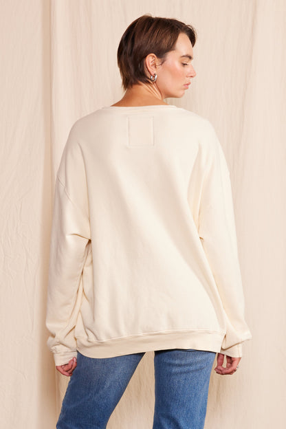 Led Zeppelin Sage Swan Womens Crewneck Sweatshirt Cream