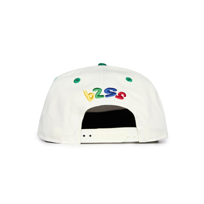 Boston Celtics NBA B2SS x New Era Snapback Hat White Green