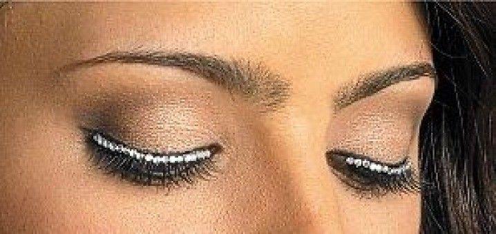 Rhinestone Glitter False Fake Eyelashes